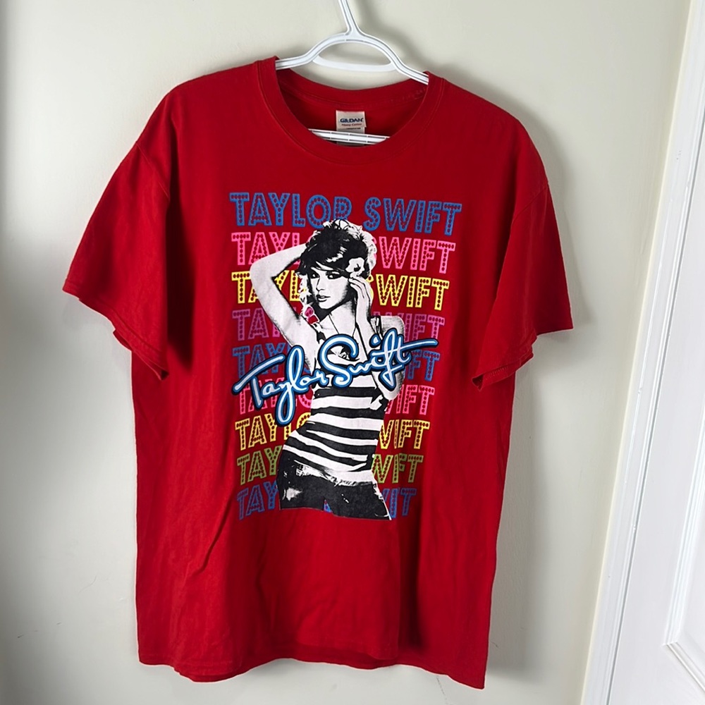 Gildan Iconic Graphic Prints Novelty Back Tee Shirt Size Large